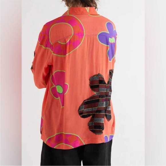 ERL Floral Oversized Shirt UNISEX Medium - Picture 6 of 10